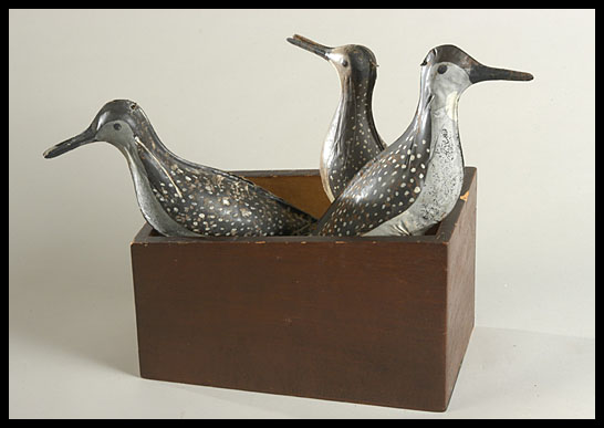 Box of Tin Shorebird Decoys