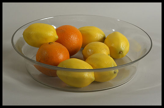 Shallow Glass Bowl